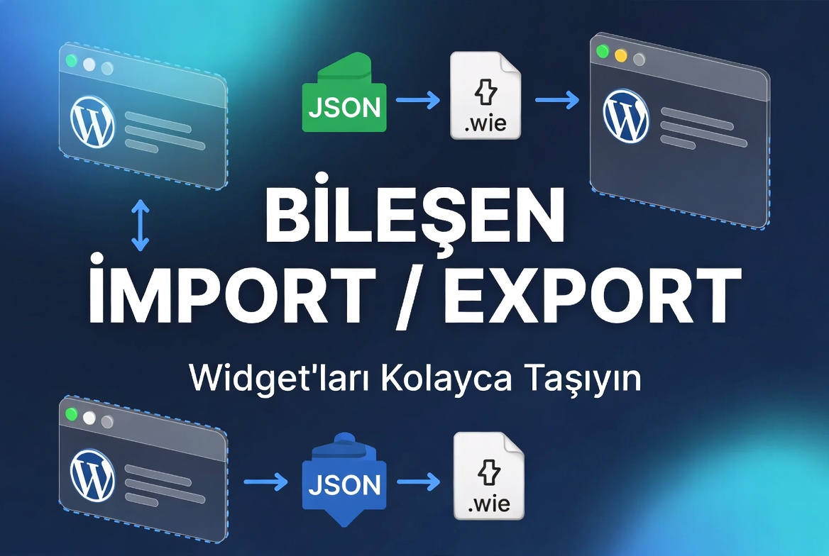 WordPress Bileşenlerini İçe - Dışa Aktarma Eklentisi